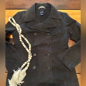 Women’s XS Black Double Breasted Lightweight fitted Jacket from Gap